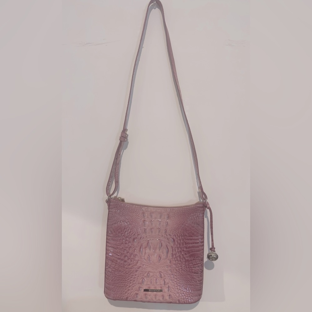 Brahmin pink Katie Crossbody handbag (non-Melbourne croc)